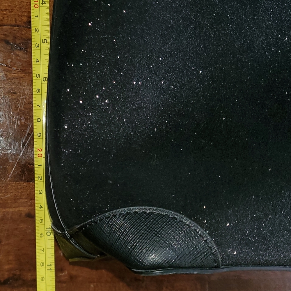 Kate Spade Black Glitter Tote Bag.  Super Cute! - Picture 12 of 16